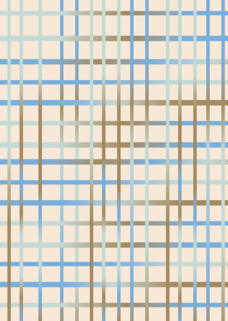 Behang Grid blauw